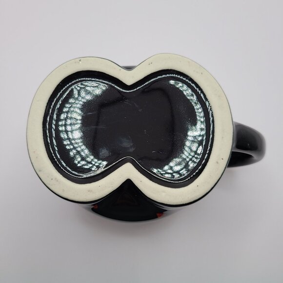 Lover Boy Boxer Shorts Coffee Cup Mug Black with Red Hearts - Picture 4 of 5